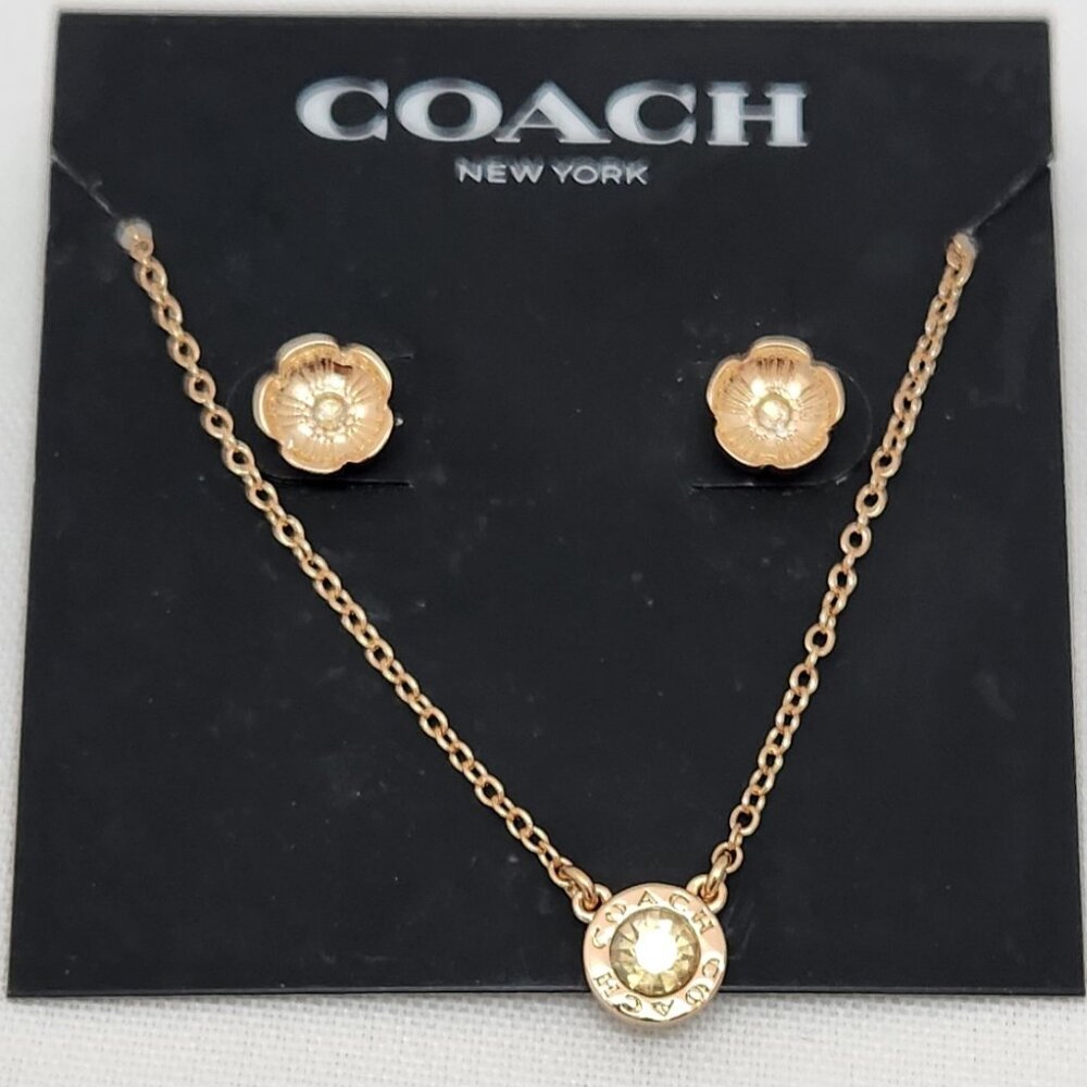 Coach Necklace And Earrings #707 - Picture 8 of 12